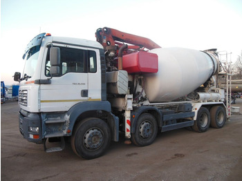 Concrete mixer truck MAN TGA 35.410, 8X4, MIX + PUMPE 24M: picture 2