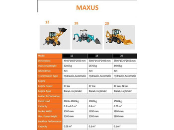 New Backhoe loader NEW MAXUS Krab 4x4x4 Backhoe Loader Warranty  НОВА Копарко-Навантажувач MAXUS Krab 4x4x4 Гарантія  NOWA Koparko Ładowarka MAXUS Krab 4x4x4 Gwarancja: picture 5