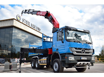 Tipper, Crane truck Mercedes-Benz 6x6 ACTROS 3341 HMF 4220-K4 KIPPER CRANE KRAN: picture 2