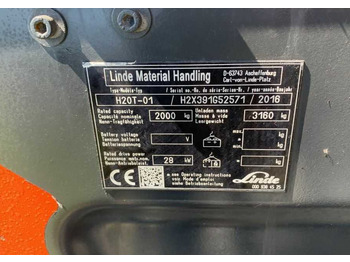 LPG forklift Linde H20T-01: picture 3