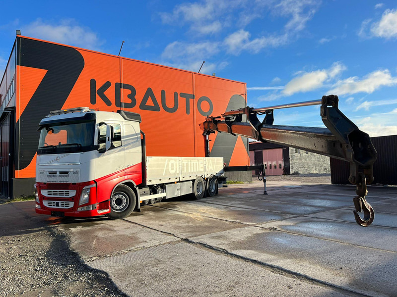 Dropside/ Flatbed truck, Crane truck Volvo FH 500 6x2 FASSI F195 / PLATFORM L=6521 mm: picture 12