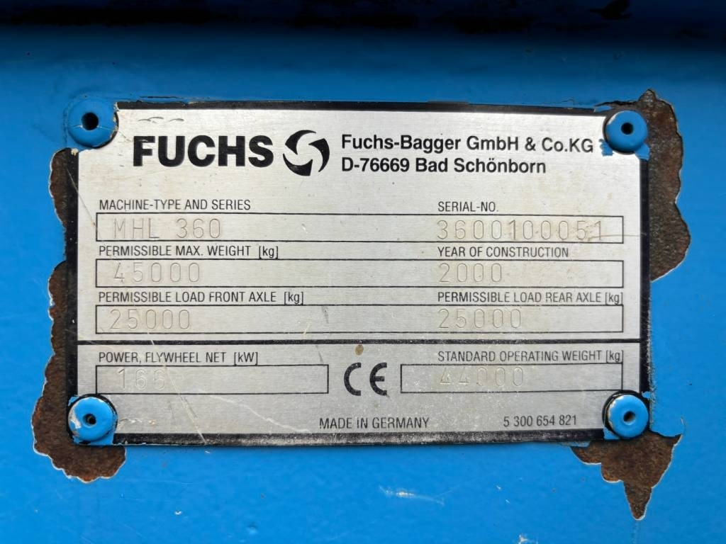 Waste/ Industry handler Fuchs MHL360 -- MHL 360 -- good order: picture 19