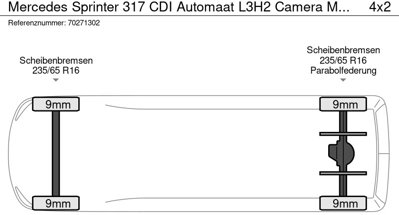 Panel van Mercedes-Benz Sprinter 317 CDI Automaat L3H2 Camera MBUX Airco Maxi L3 14m3 Airco: picture 20