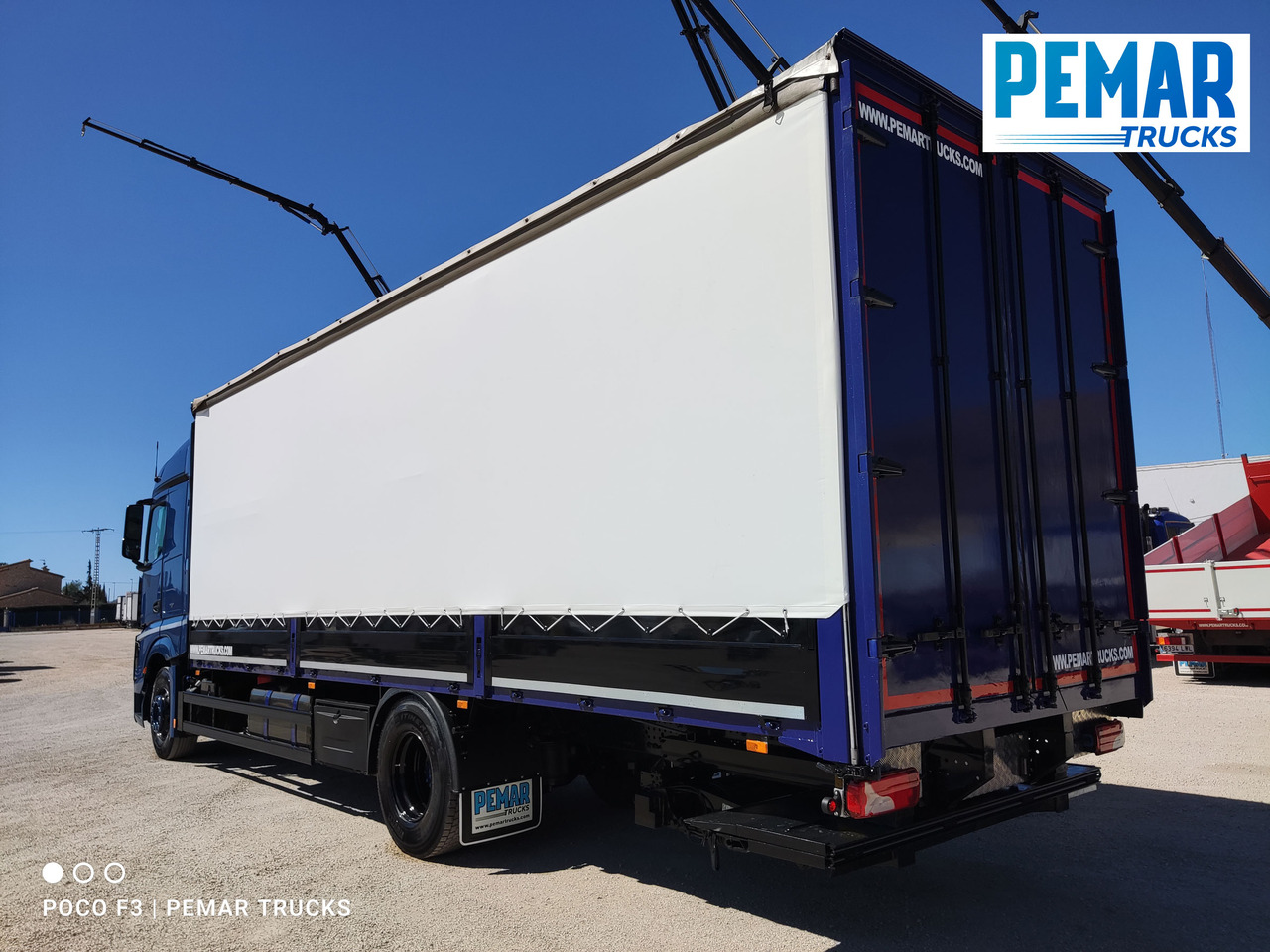 Curtainsider truck MERCEDES-BENZ ACTROS 1836 SEMITAUTLINER 18T: picture 8