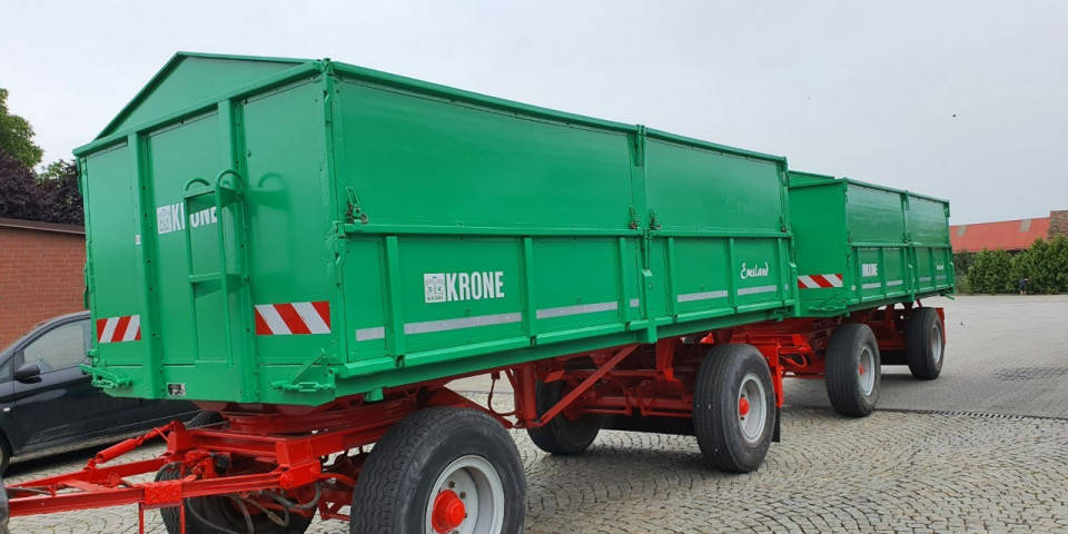 Farm tipping trailer/ Dumper Przyczepa transportowa Krone KRONE DK225 / 16 Przyczepa Krone wywrotka 3 s…: picture 8