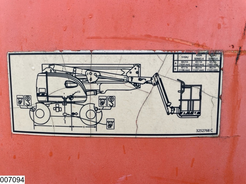 Articulated boom JLG 510 AJ 15,8M, 230kg, 5267h: picture 14