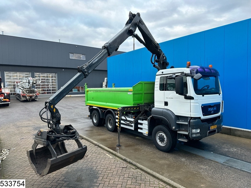 Tipper, Crane truck MAN TGS 33 480 6x6, Epsilon Palfinger: picture 6