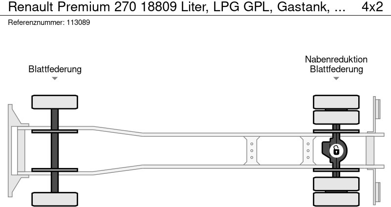 Tank truck Renault Premium 270 18809 Liter, LPG GPL, Gastank, Steel suspension: picture 16