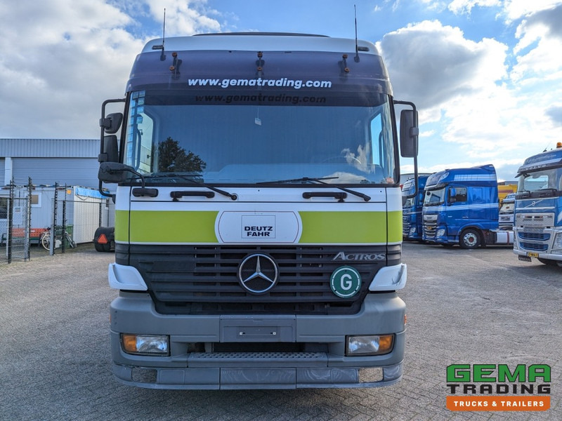 Dropside/ Flatbed truck, Crane truck Mercedes-Benz Actros 1831 Sleepcab Euro2 MKG HLK80 3360KG - Air Suspension - Loading Ramp  (V796): picture 10