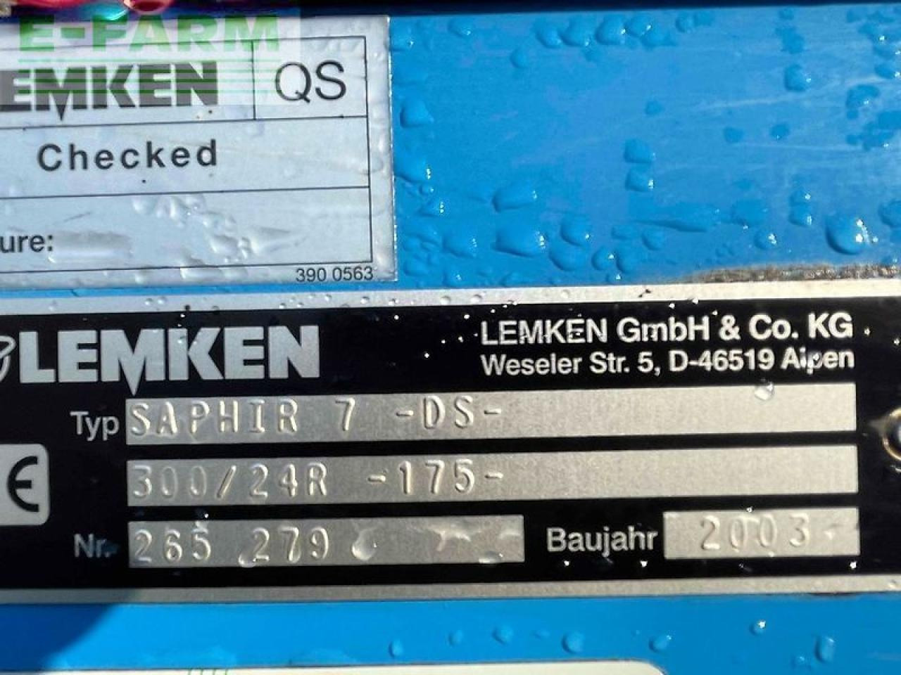 Seed drill Lemken zirkon 9/300 u. saphir 7 ds 300: picture 10