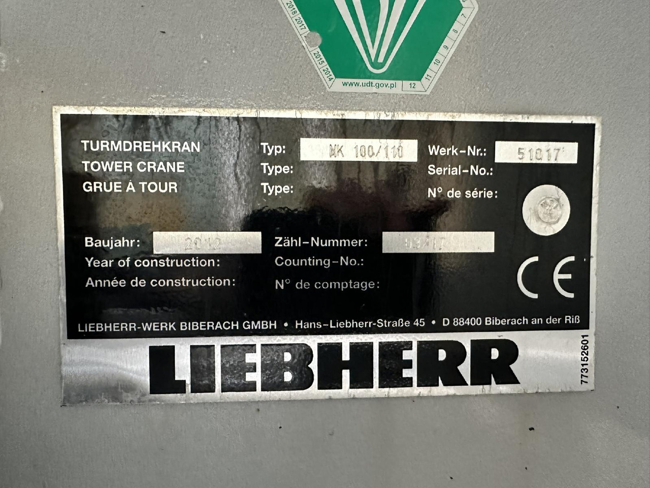 Mobile crane Liebherr MK 100/110 inkl. Zusatzballast 3,8 t: picture 36