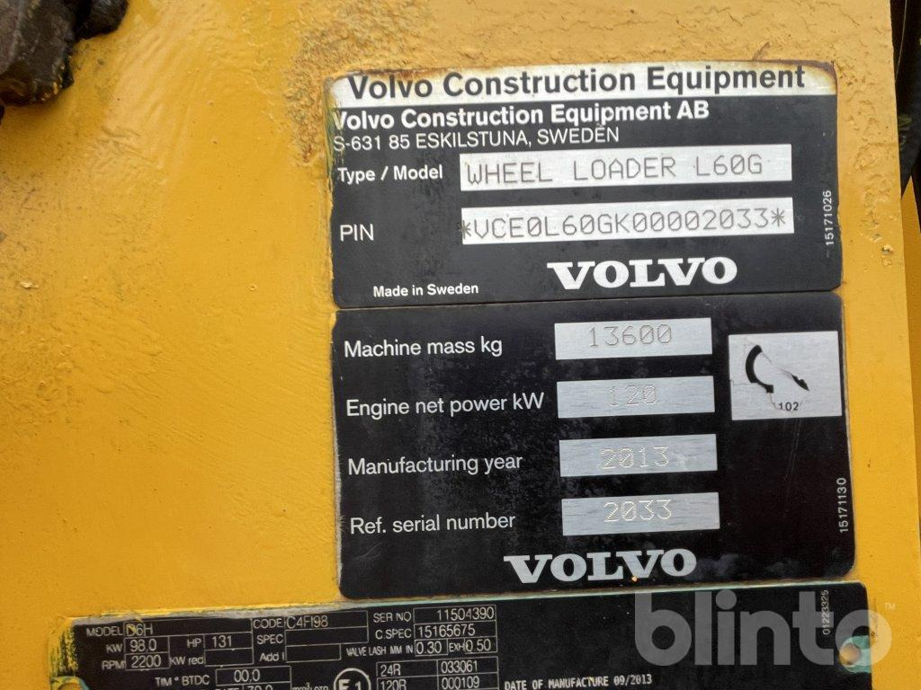 Wheel loader Volvo L60G: picture 23